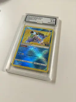 2022 8.5+ MINT Pokemon GO Radiant Blastoise Holo Rare #018 SWSH 18/78 AGS - Image 2