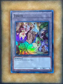 Yugioh Token SDCH-ENT02 Super Rare 1st Ed NM - Image 1