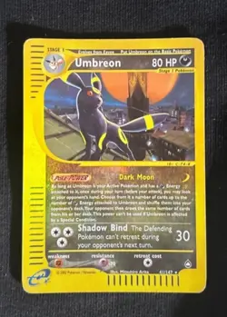 Pokemon Card-Umbreon-Acquapolis-ENG-41/147-ReverseHolo-LP - Image 1