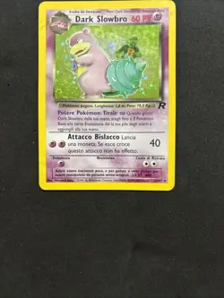 Pokemon Card Dark Slowbro 12/82-Team Rocket - Ita-Swirl-Holo-Good/Exc! - Image 3