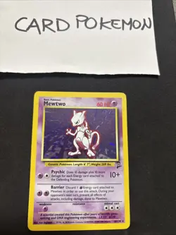 Pokemon Card Mewtwo 10/130- Set Base-Eng-Holo- Mint! - Image 2