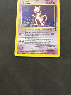 Pokemon Card Mewtwo 10/130- Set Base-Eng-Holo- Mint! - Image 3