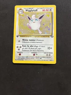 Pokemon Card Wigglytuff 16/64 1ST-Jungle -Ita-Holo-swirl-Good! - Image 3
