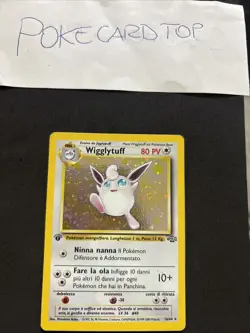 Pokemon Card Wigglytuff 16/64 1ST-Jungle -Ita-Holo-swirl-Good! - Image 4