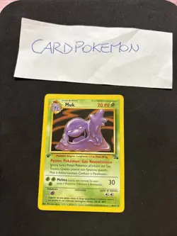Pokemon Card Muk 13/62 1ST-Fossil-Ita-No Holo-nm/mint! - Image 1