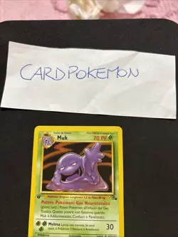 Pokemon Card Muk 13/62 1ST-Fossil-Ita-No Holo-nm/mint! - Image 2