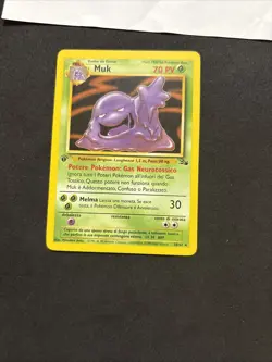 Pokemon Card Muk 13/62 1ST-Fossil-Ita-No Holo-nm/mint! - Image 3
