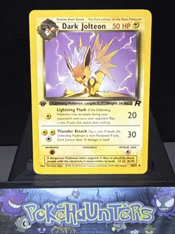 Pokemon Card Dark Jolteon 38/82 Team Rocket Set WOTC 1st Edition Near Mint - Image 1