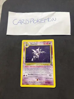 Pokemon Card Haunter 6/62 1ST- Fossil-Ita-Holo-swirl-Good! - Image 1