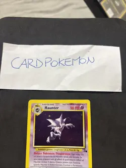 Pokemon Card Haunter 6/62 1ST- Fossil-Ita-Holo-swirl-Good! - Image 2
