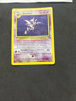 Pokemon Card Haunter 6/62 1ST- Fossil-Ita-Holo-swirl-Good! - Image 3