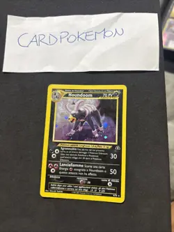 Pokemon Card Houndoom 4/75- Set Neo Discovery -Holo-ita-good! - Image 1