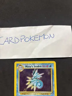 Pokemon Card Misty's Seadra 9/132 Gym Heroes- Swirl-Eng-Holo-Exc! - Image 2