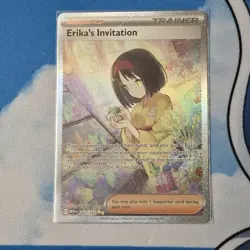 Pokemon TCG Scarlet & Violet 151 Erika's Invitation SIR Holo Card 203/165 LP - Image 1
