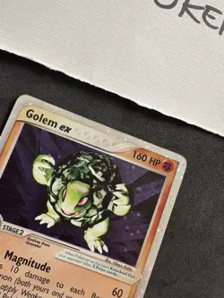 Pokemon Card Golem EX 91/97 EX Dragon-Eng-Holo-Swirl-Good! - Image 3