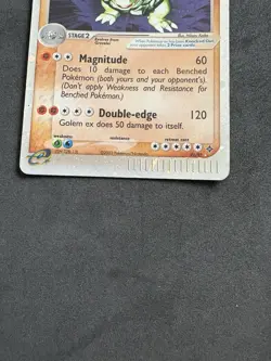 Pokemon Card Golem EX 91/97 EX Dragon-Eng-Holo-Swirl-Good! - Image 4