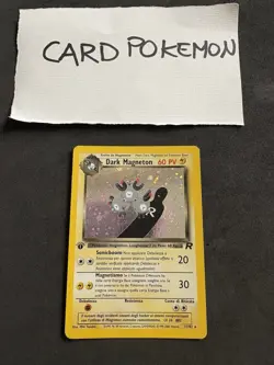 Pokemon Card Dark Magneton 11/82 1ST-Holo-Team Rocket -Exc! - Image 1