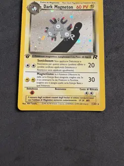 Pokemon Card Dark Magneton 11/82 1ST-Holo-Team Rocket -Exc! - Image 3