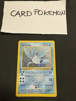 Pokemon Card Articuno 2/62 1St Fossil-Ita-Holo-Swirl-Exc/Nm! - Image 1
