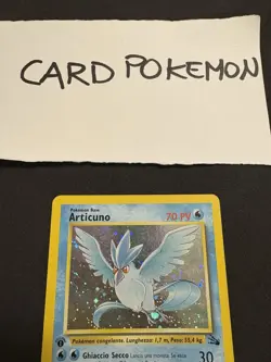Pokemon Card Articuno 2/62 1St Fossil-Ita-Holo-Swirl-Exc/Nm! - Image 2