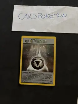 Pokemon Card Energia Metallo Holo 19/111- Neo Genesis-Holo-swirl-good! - Image 1