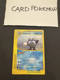 Pokemon Card Poliwrath 24/165-Set Expedition -Holo-Swirl-Exc! - Image 1