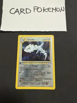 Pokemon Card Steelix 15/111 1St-Neo Genesis -Ita-holo-Swirl-Exc! - Image 1