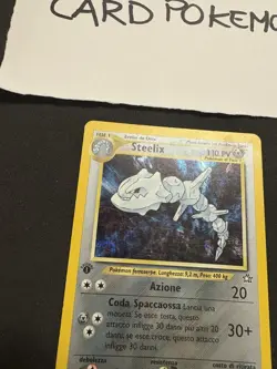 Pokemon Card Steelix 15/111 1St-Neo Genesis -Ita-holo-Swirl-Exc! - Image 3