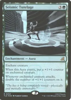 MTG Seismic Tutelage (0254) *Foil* Base Rare Avatar TLE NM/MT Free Ship - Image 1