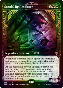 Sarulf, Realm Eater (Showcase) Kaldheim NM MTG Foil - Image 1
