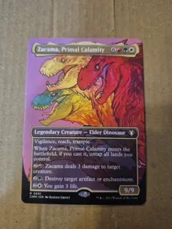 Zacama, Primal Calamity (Borderless) Commander Masters Regular - Image 1