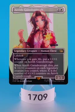 MTG Aerith Gainsborough (Borderless) Final Fantasy Regular #374 - Image 1