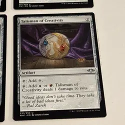 Talisman of Creativity x4 Modern Horizons NM Condition see front and back pics - Image 4