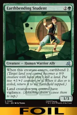 1x - Earthbending Student - FOIL #249 - Avatar: Eternal - CUC NM MTG - Image 1