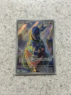 Pokemon TCG Sawk 130/086 Illustration Rare Sv: White Flare - Image 1