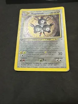 Pokemon Magneton 10/64 Rare Holo 1st Edition Neo Revelation WOTC English - Image 4