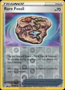 Pokemon - Rare Fossil #167/189 - SWSH03: Darkness Ablaze Reverse Holo - Image 1