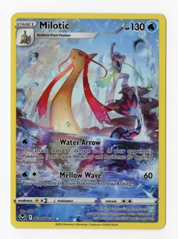 POKEMON MILOTIC TG/02/TG30 SILVER TEMPEST TRAINER GALLERY HOLO PACKET TO SLEEVE - Image 1