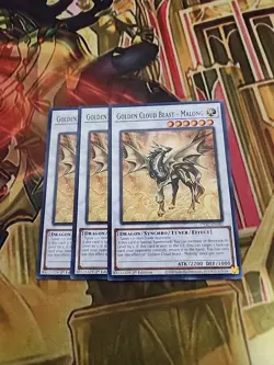 3X Golden Cloud Beast - Malong CYAC-EN082 Common 1st Edition - NM Yugioh - Image 1