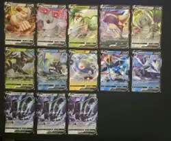 Pokemon Card Bundle Full Art Ultra Rare V Cards Job Lot 13 Near Mint English - Image 1