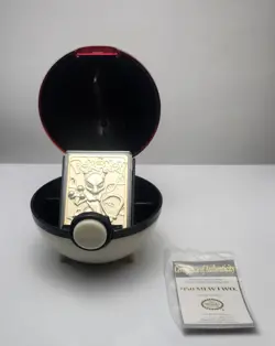 1999 Burger King Limited Edition 23K Gold-Plated Mewtwo Pokemon Card - Image 1