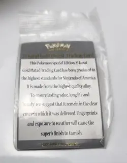 1999 Burger King Limited Edition 23K Gold-Plated Mewtwo Pokemon Card - Image 5