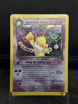 🔥 Hypnomade Obscur 9/82 Rare Holo Team Rocket 2000 Pokemon Card French🔥 - Image 1