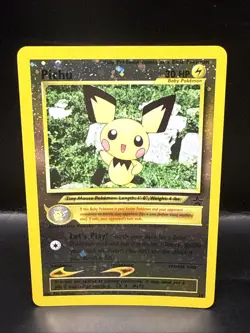 Pokemon Pichu TCG Reverse Holo Card 35 WOTC Promo NM Black Star Promo - Image 2