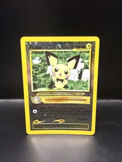 Pokemon Pichu TCG Reverse Holo Card 35 WOTC Promo NM Black Star Promo - Image 3