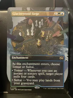 Glacierwood Siege BORDERLESS NM/M Tarkir Dragonstorm MTG Magic Card - Image 1