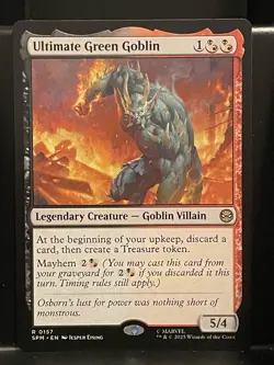 Ultimate Green Goblin #157 NM/M MTG Spiderman Magic Card - Image 1