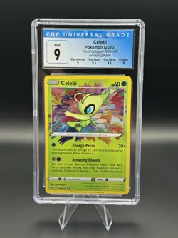 Pokemon Card TCG - Celebi 009/185 Amazing Rare Vivid Voltage CGC 9 Mint - Image 1