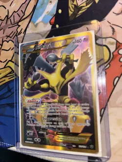 Alakazam EX Fates Collide 125/124 Full Art Holo Secret Rare Pokemon TCG Card - Image 1