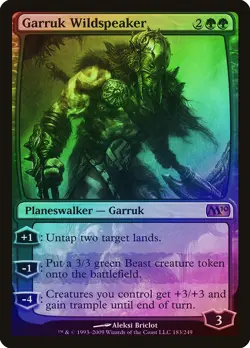 Garruk Wildspeaker FOIL Magic 2010 M10 HEAVILY PLD Mythic Rare MTG CARD ABUGames - Image 1